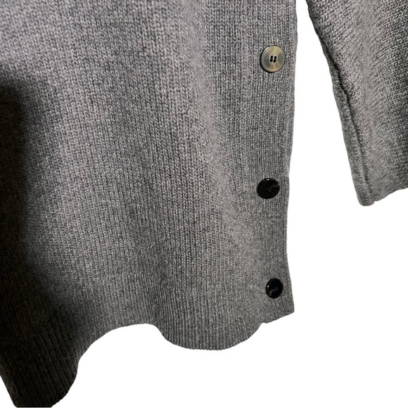 Theory Gray Button Detail Tunic Sweater Small - Picture 6 of 11